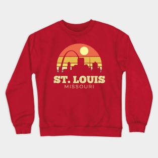 St Louis Missouri Vintage Sunset Crewneck Sweatshirt